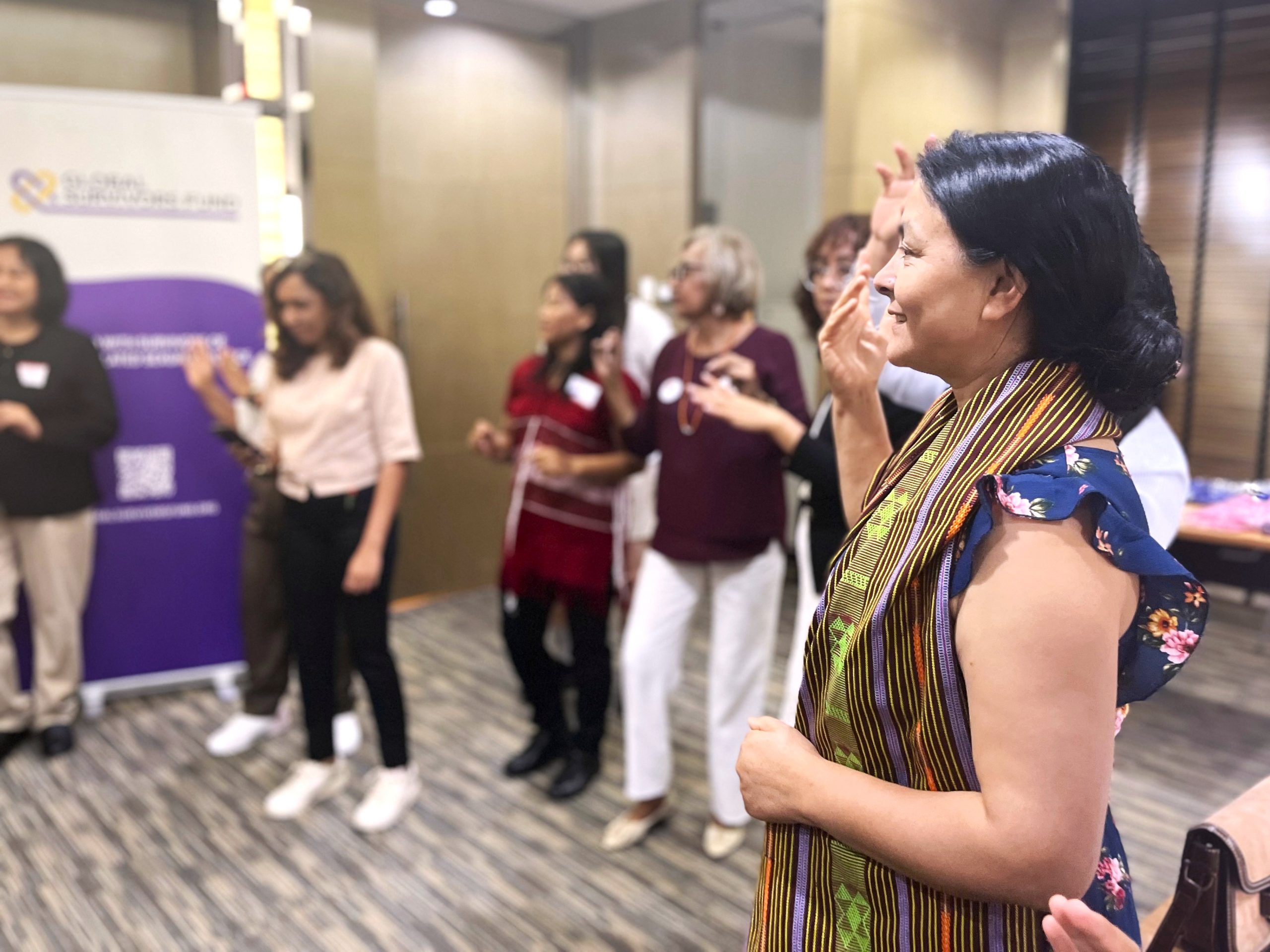 survivors dancing for joint advocacy purposes